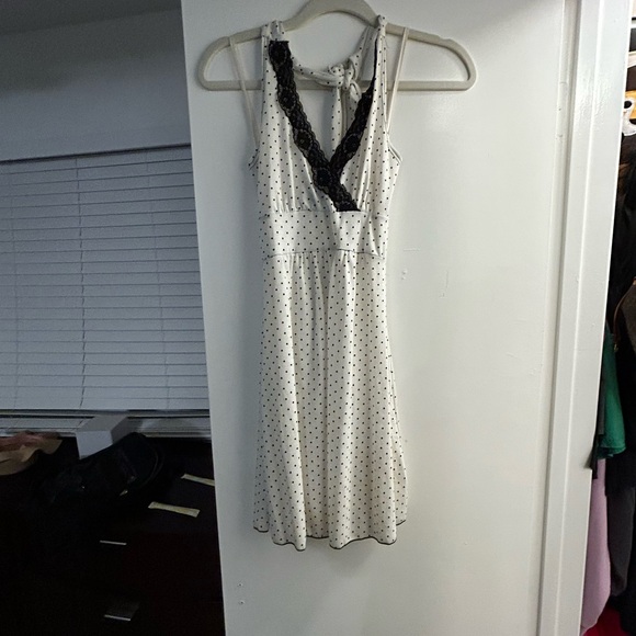 Taboo Dresses & Skirts - Elegant Black and White Polka Dot Dress
